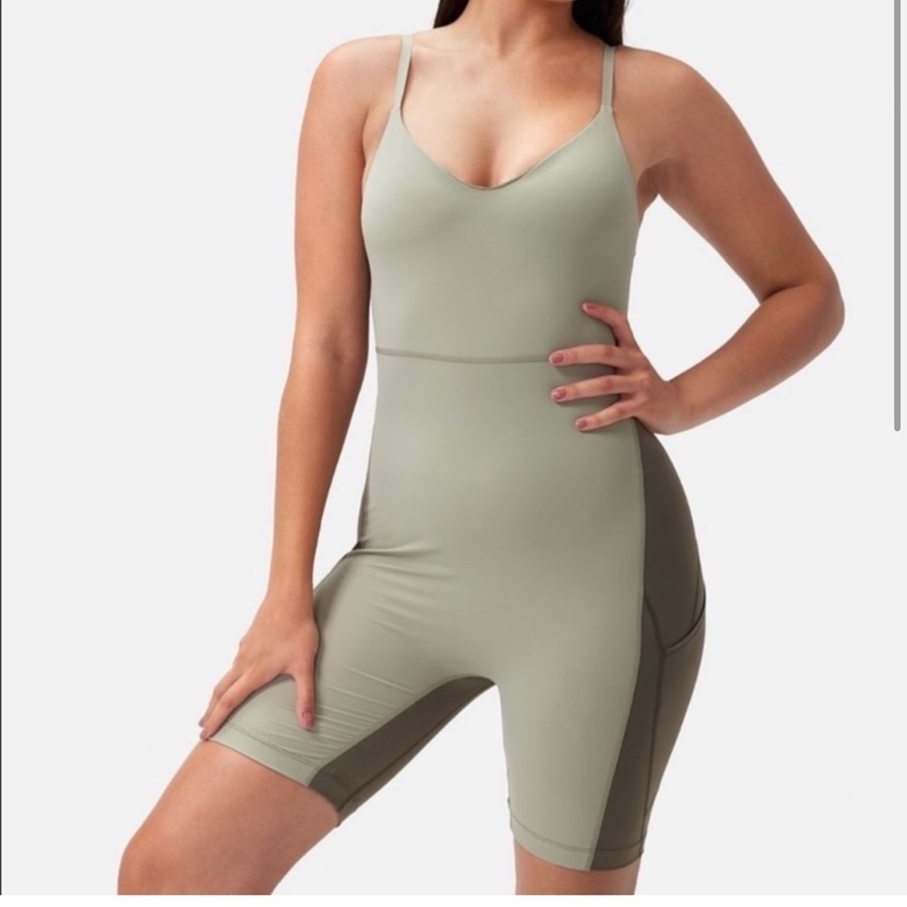 Outdoor Voices Olive Green Jumpsuit